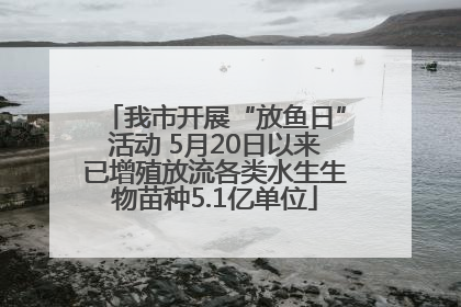 我市开展“放鱼日”活动 5月20日以来已增殖放流各类水生生物苗种5.1亿单位