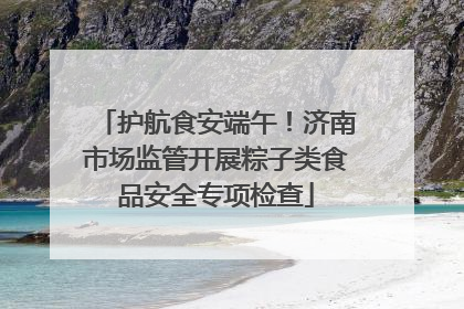 护航食安端午！济南市场监管开展粽子类食品安全专项检查