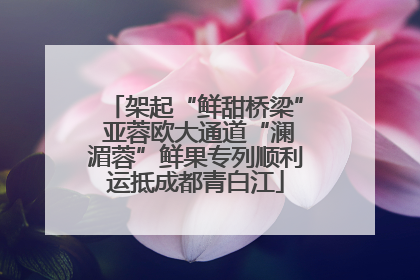 架起“鲜甜桥梁” 亚蓉欧大通道“澜湄蓉”鲜果专列顺利运抵成都青白江