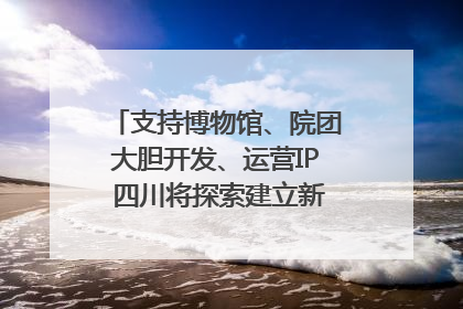 支持博物馆、院团大胆开发、运营IP 四川将探索建立新的收入分配激励机制｜新闻发布最前线