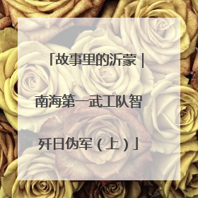 故事里的沂蒙｜南海第一武工队智歼日伪军（上）