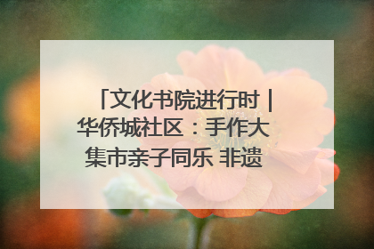 文化书院进行时｜华侨城社区：手作大集市亲子同乐 非遗传承暖邻心