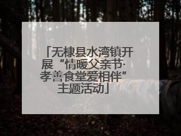 无棣县水湾镇开展“情暖父亲节·孝善食堂爱相伴”主题活动