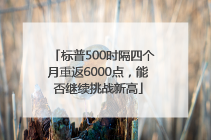 标普500时隔四个月重返6000点，能否继续挑战新高
