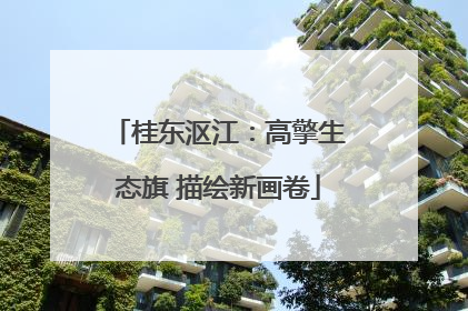桂东沤江：高擎生态旗 描绘新画卷