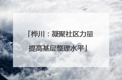 桦川：凝聚社区力量 提高基层整理水平