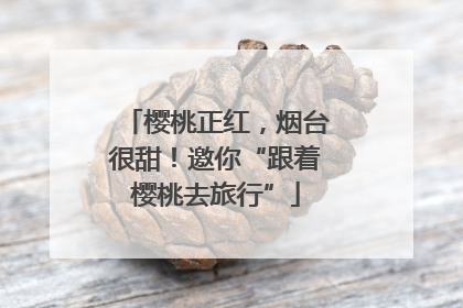 樱桃正红，烟台很甜！邀你“跟着樱桃去旅行”