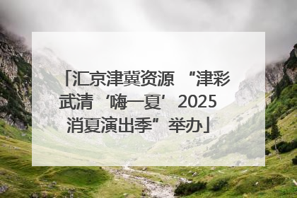 汇京津冀资源 “津彩武清‘嗨一夏’2025消夏演出季”举办
