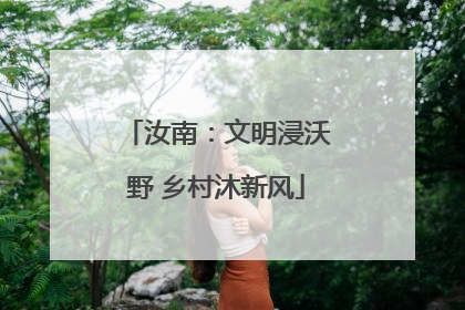 汝南：文明浸沃野 乡村沐新风