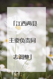 江西两县主要负责同志调整