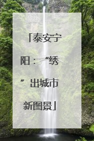 泰安宁阳：“绣”出城市新图景