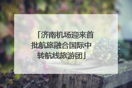 济南机场迎来首批航旅融合国际中转航线旅游团