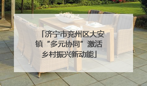 济宁市兖州区大安镇“多元协同”激活乡村振兴新动能