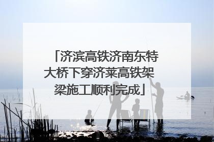 济滨高铁济南东特大桥下穿济莱高铁架梁施工顺利完成