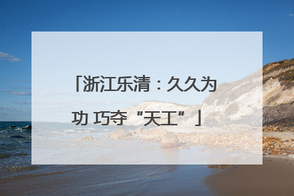 浙江乐清：久久为功 巧夺“天工”