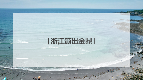浙江颁出金鼎