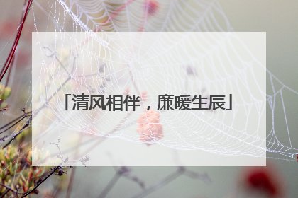 清风相伴，廉暖生辰