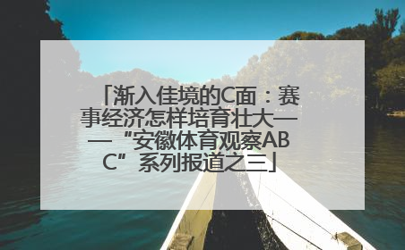 渐入佳境的C面：赛事经济怎样培育壮大——“安徽体育观察ABC”系列报道之三