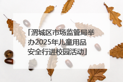 渭城区市场监管局举办2025年儿童用品安全行进校园活动