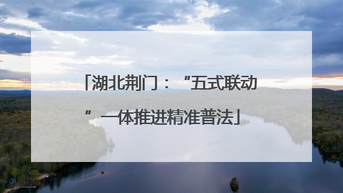 湖北荆门：“五式联动”一体推进精准普法