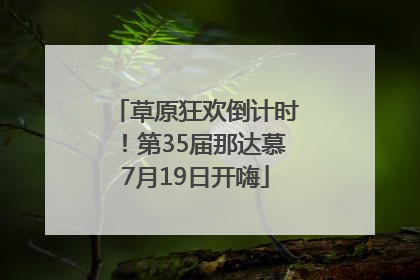 草原狂欢倒计时！第35届那达慕7月19日开嗨