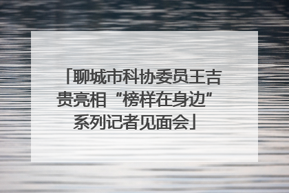 聊城市科协委员王吉贵亮相“榜样在身边”系列记者见面会