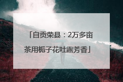 自贡荣县：2万多亩茶用栀子花吐露芳香