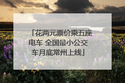 花两元票价乘五座电车 全国最小公交车月底常州上线