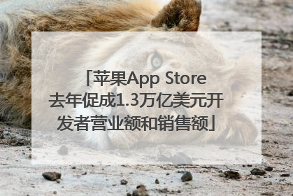 苹果App Store去年促成1.3万亿美元开发者营业额和销售额