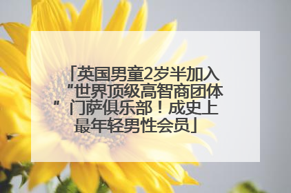 英国男童2岁半加入“世界顶级高智商团体”门萨俱乐部！成史上最年轻男性会员