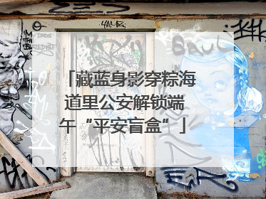 藏蓝身影穿粽海 道里公安解锁端午“平安盲盒”