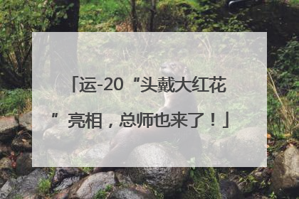 运-20“头戴大红花”亮相，总师也来了！