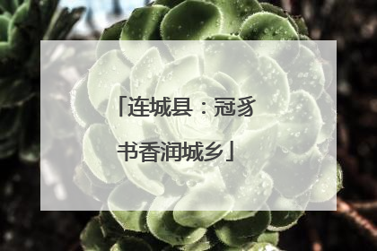 连城县：冠豸书香润城乡