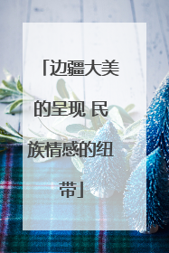 边疆大美的呈现 民族情感的纽带