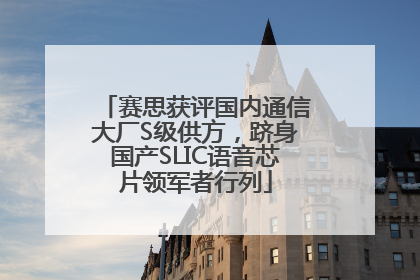 赛思获评国内通信大厂S级供方，跻身国产SLIC语音芯片领军者行列