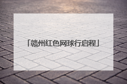 赣州红色网球行启程