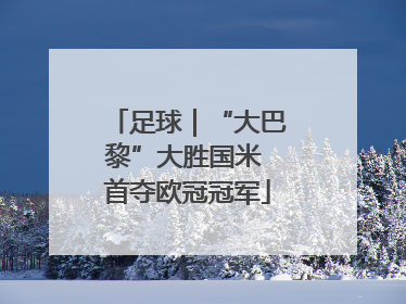 足球｜“大巴黎”大胜国米 首夺欧冠冠军