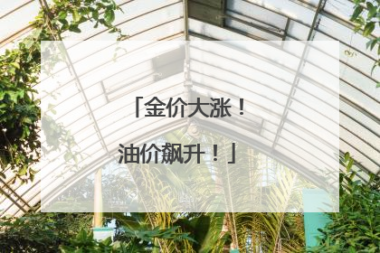 金价大涨！油价飙升！