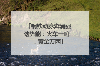 钢铁动脉奔涌强劲势能：火车一响，黄金万两