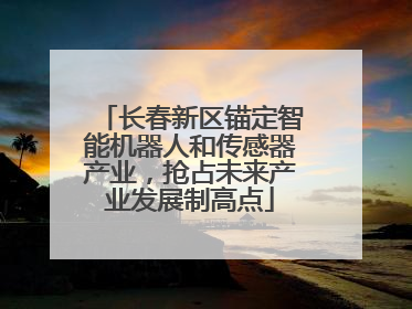 长春新区锚定智能机器人和传感器产业，抢占未来产业发展制高点