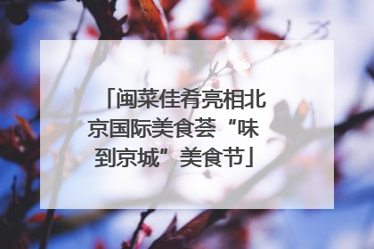 闽菜佳肴亮相北京国际美食荟“味到京城”美食节