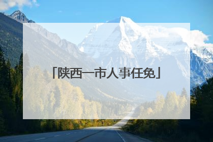 陕西一市人事任免