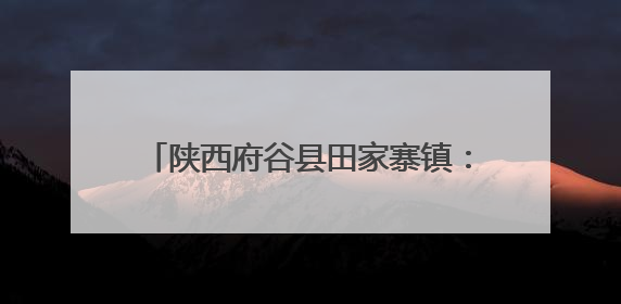 陕西府谷县田家寨镇：农田建设向“高”行 “耕”基稳固筑丰收