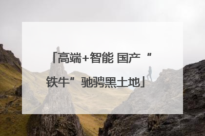 高端+智能 国产“铁牛”驰骋黑土地