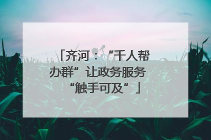 齐河：“千人帮办群”让政务服务“触手可及”
