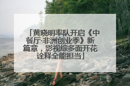 黄晓明率队开启《中餐厅·非洲创业季》新篇章，影视综多面开花诠释全能担当