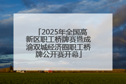 2025年全国高新区职工桥牌赛暨成渝双城经济圈职工桥牌公开赛开幕