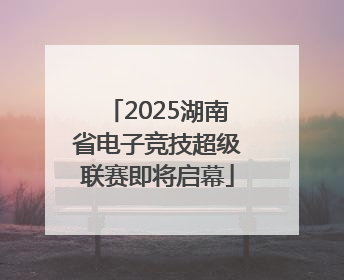 2025湖南省电子竞技超级联赛即将启幕