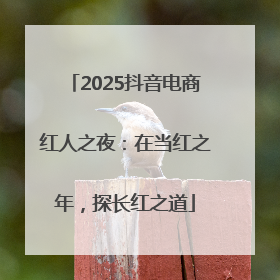 2025抖音电商红人之夜：在当红之年，探长红之道