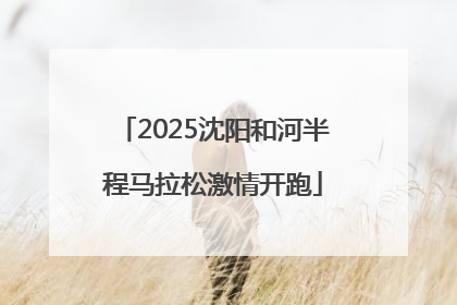 2025沈阳和河半程马拉松激情开跑